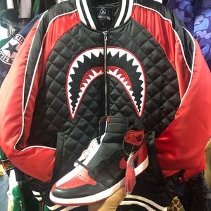 Jordan retro 1 High OG NRG blk/red W/ jacket $600